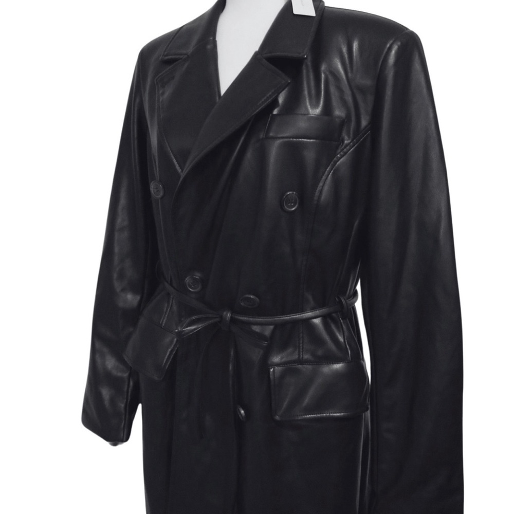 Anthropologie “Soft Leather trench coat jacket - Picture 2 of 8